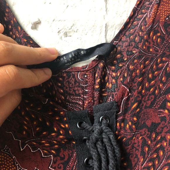 Romper - red and floral - Picture 5 of 5